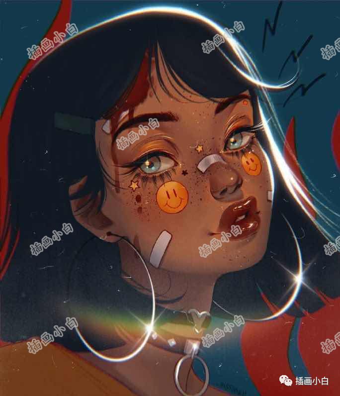 图片[4]-复古风格人像插画的procreate笔刷【0100】-procreatechahua