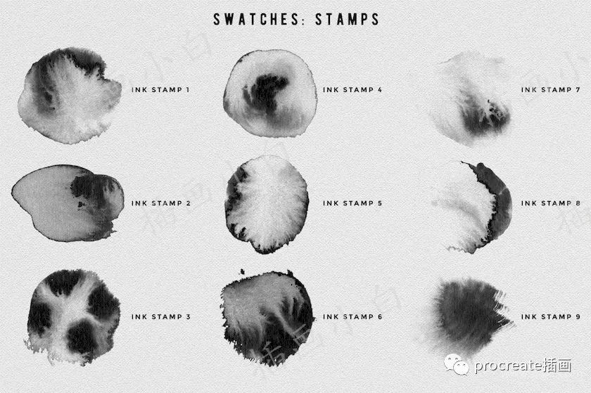 图片[6]-全套ipad复古水墨插画笔刷套装【0125】-procreatechahua