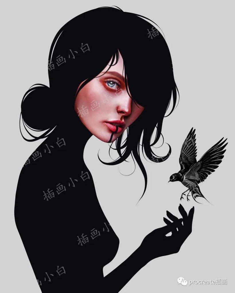 图片[8]-ins大神la-aura的ipad写实人像厚涂绘画笔刷+绘画视频+作品集【0151】-procreatechahua