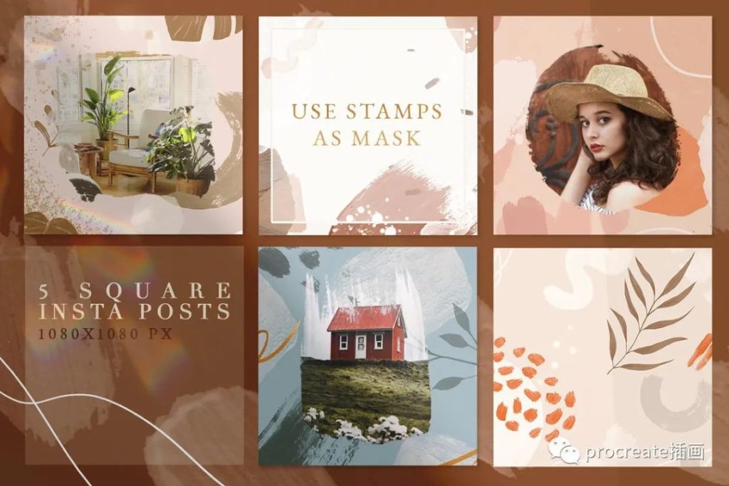 图片[6]-90种现代和抽象的procreate&ps笔刷【0177】-procreatechahua