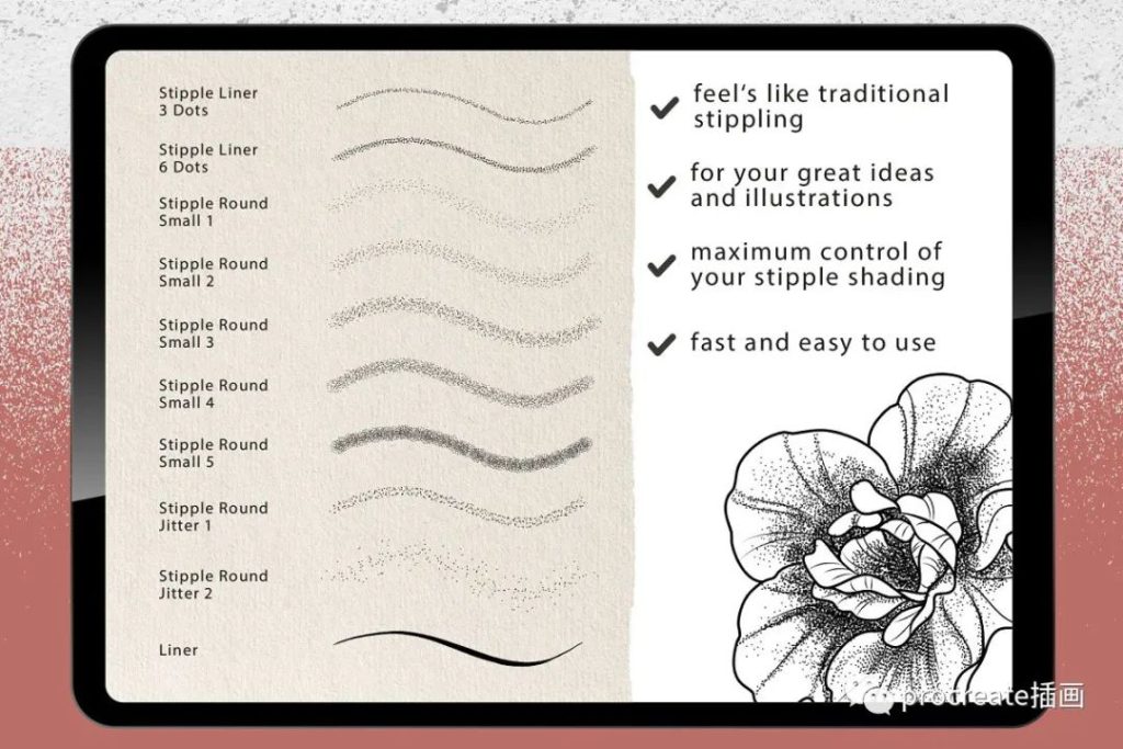 图片[6]-22款复古纹身插画procreate笔刷【0189】-procreatechahua