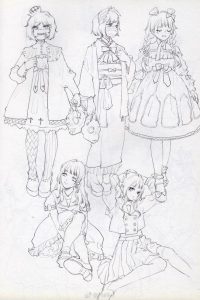 日系少女速写插画教程【0562】-procreatechahua