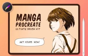 日式漫画插画专用的Procreate笔刷【0641】-procreatechahua