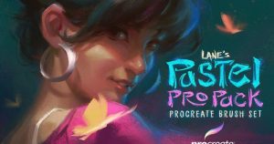 48款色粉画笔效果的Procreate笔刷【0646】-procreatechahua