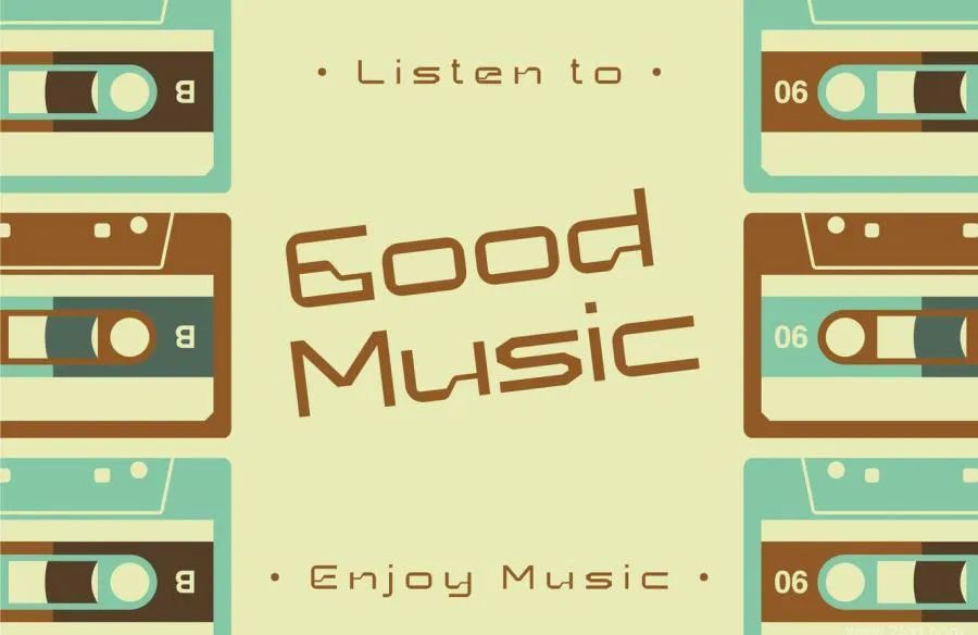 图片[1]-复古风格的英文数码标题字体【0686】-procreatechahua