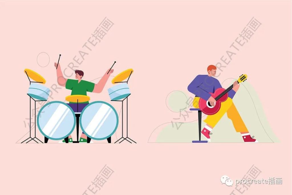 图片[6]-时尚高端个性的高品质抽象音乐节banner海报矢量插画集合【0359】-procreatechahua