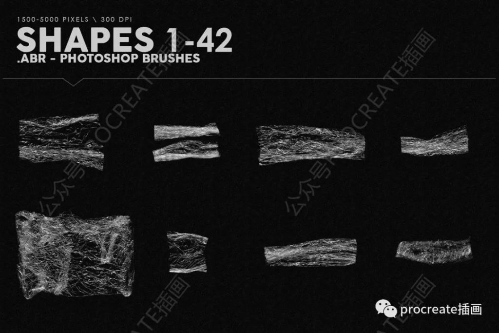 图片[7]-各种塑料破碎材质肌理PS笔刷【0362】-procreatechahua
