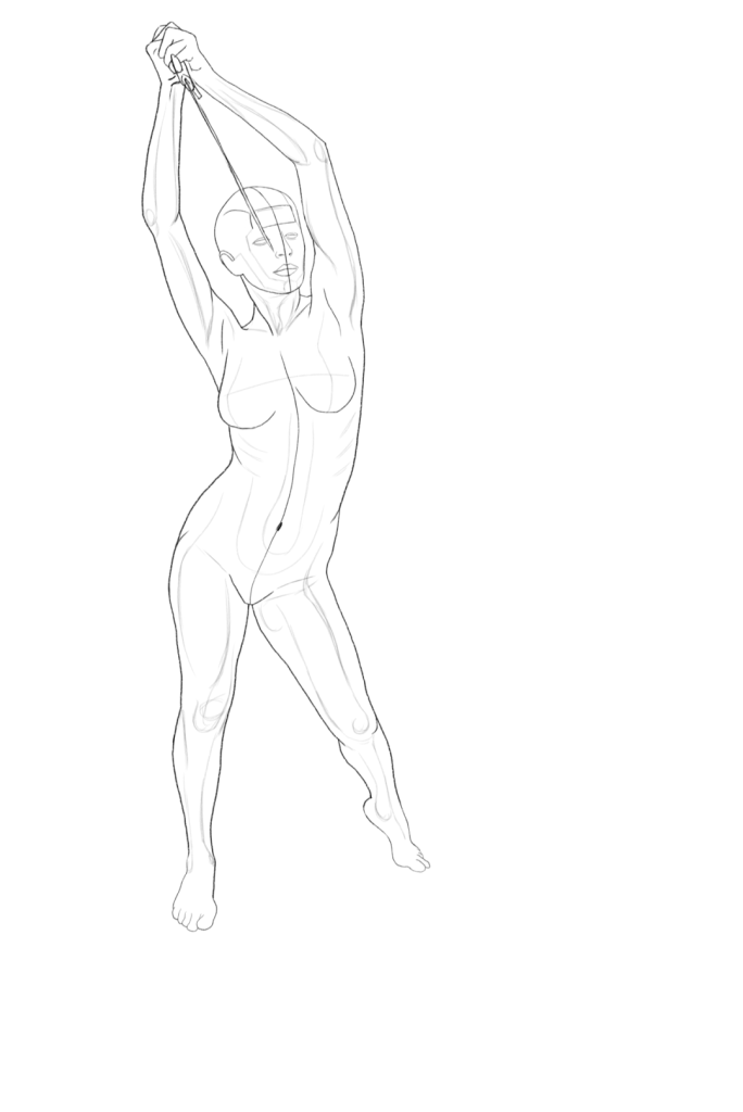 图片[8]-300+款人体姿势骨骼肌肉结构的线性绘画参考辅助笔刷【0730】-procreatechahua