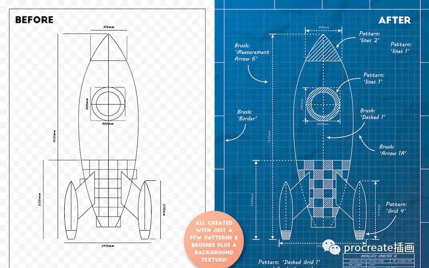 图片[7]-创建ai矢量蓝图设计样式素材包【0471】-procreatechahua