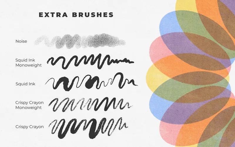 图片[7]-复古丝网印刷效果的ps和Procreate笔刷【0566】-procreatechahua