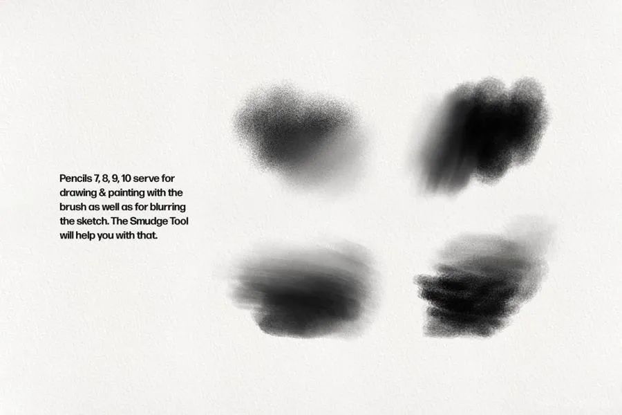 图片[7]-25个基础铅笔素描艺术手绘效果的procreate笔刷【0573】-procreatechahua