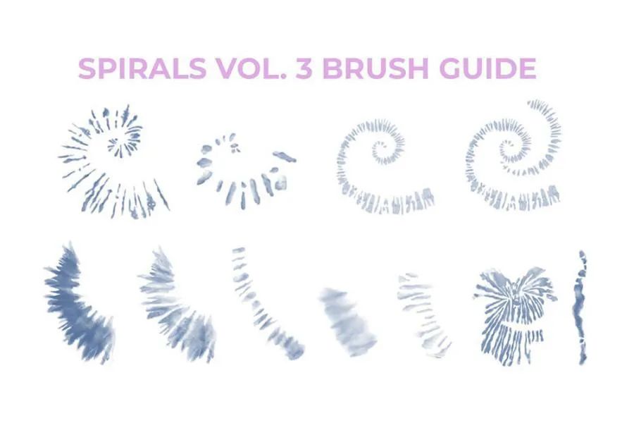 图片[7]-现代数字扎染效果的Procreate图案笔刷【0578】-procreatechahua