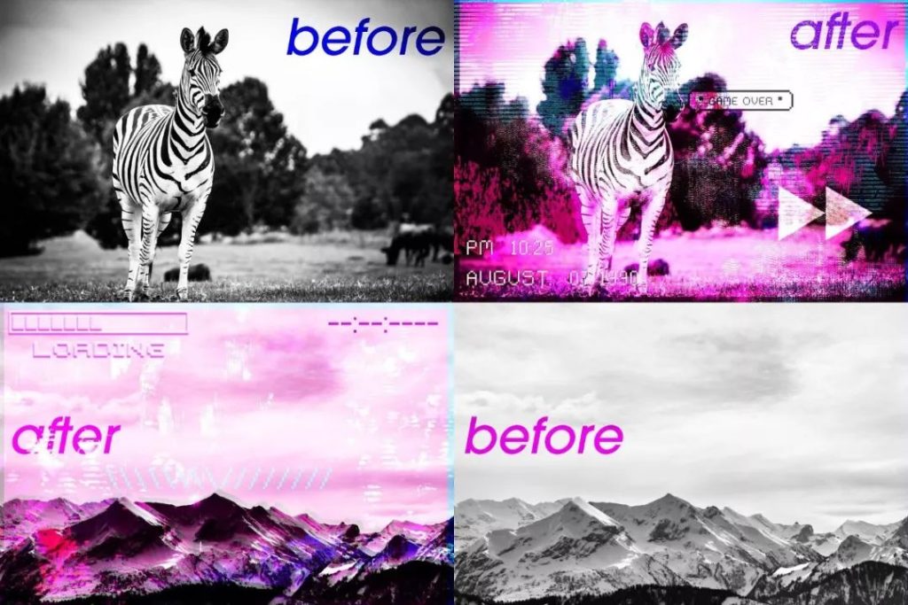 图片[7]-赛博朋克风的动感毛刺故障信号procreate笔刷【0043】-procreatechahua