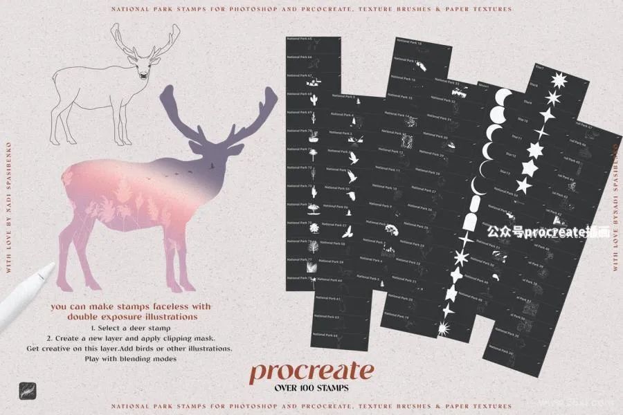 图片[7]-一套Procreate图案纹理笔刷素材【0674】-procreatechahua