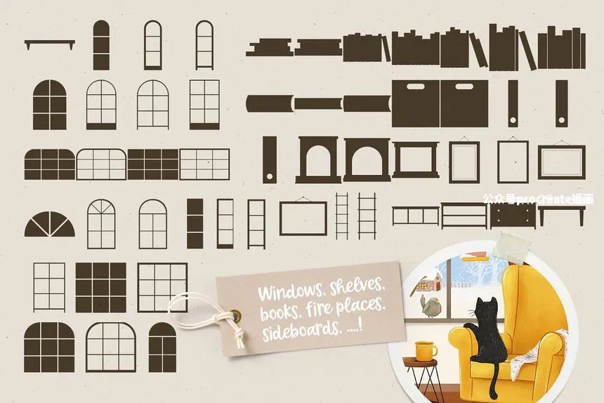 图片[7]-适用于室内软装设计的Procreate图案笔刷【0713】-procreatechahua