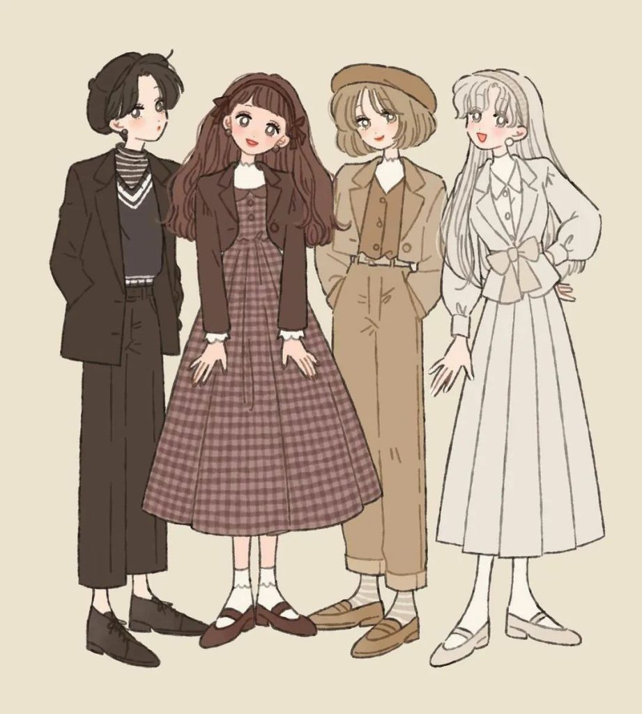 图片[7]-tanaka日系人物Q版时尚少女穿搭插画集【0721】-procreatechahua