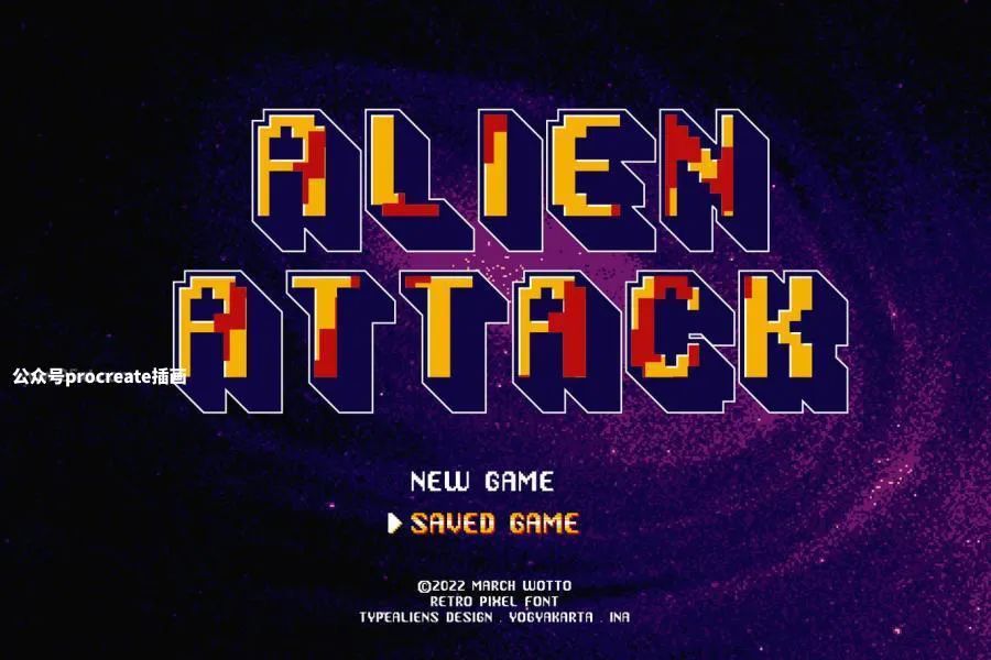 图片[7]-经典游戏常用的复古像素无衬线字体【0728】-procreatechahua