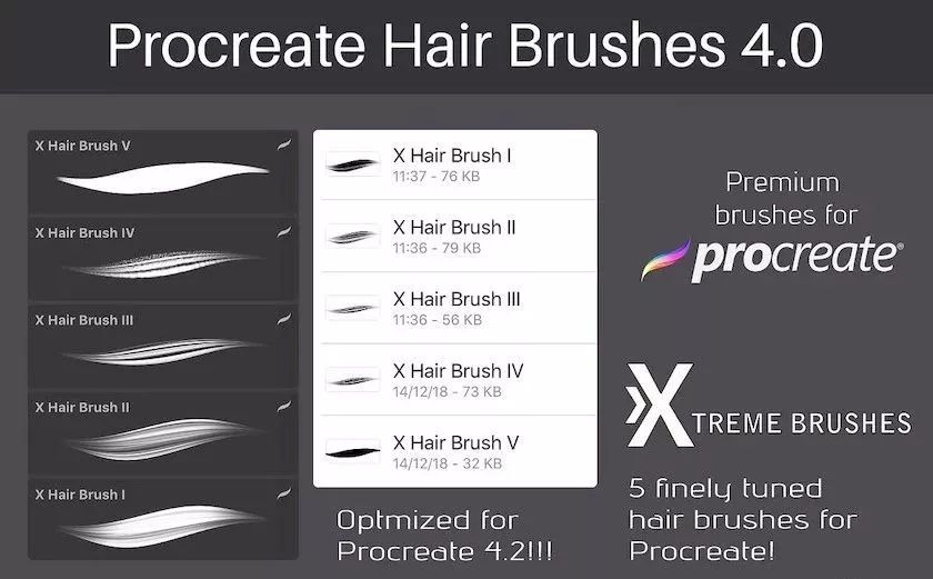 图片[7]-18款逼真的动漫人物Procreate头发笔刷【0051】-procreatechahua