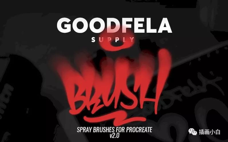 图片[7]-涂鸦喷雾效果的procreate字体书写笔刷【0095】-procreatechahua
