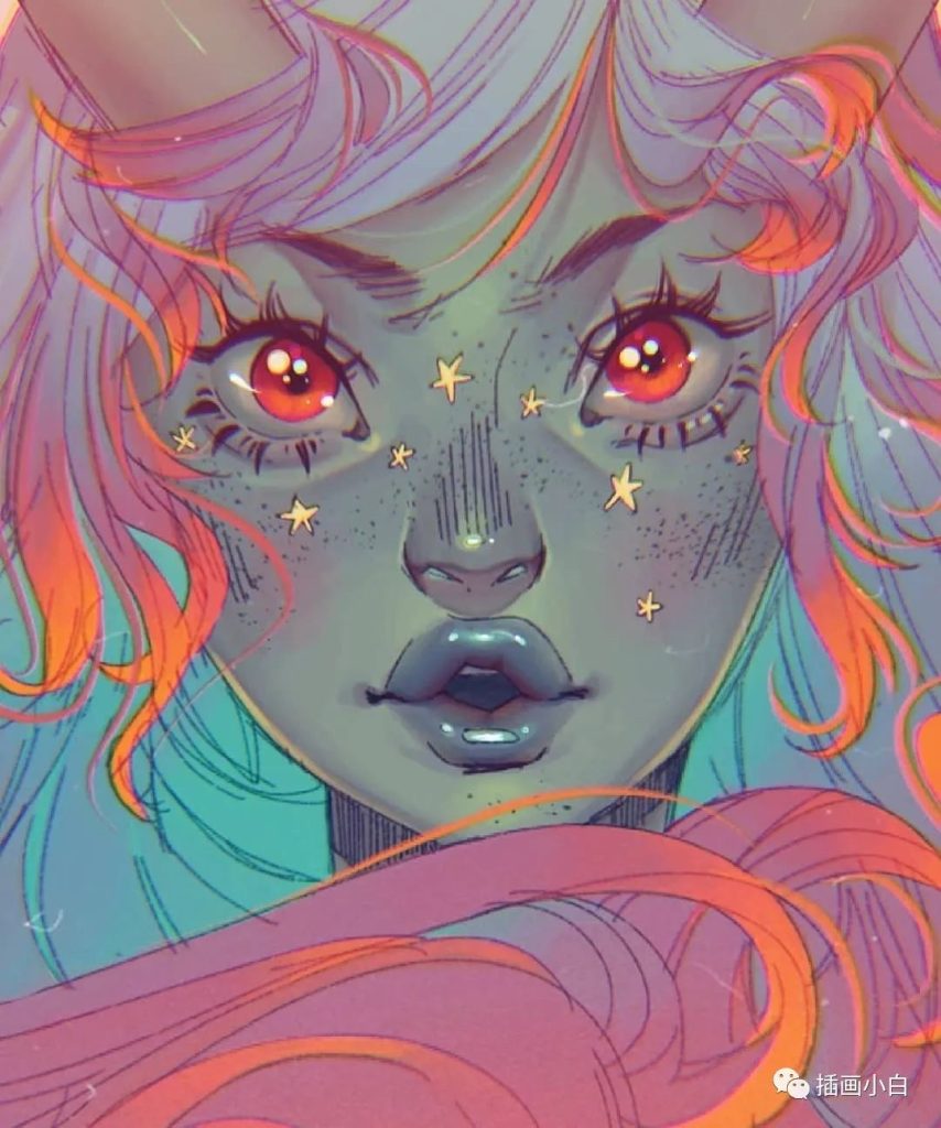 图片[5]-复古风格人像插画的procreate笔刷【0100】-procreatechahua