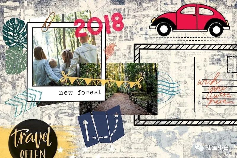 图片[6]-旅行主题印章图案procreate笔刷【0105】-procreatechahua