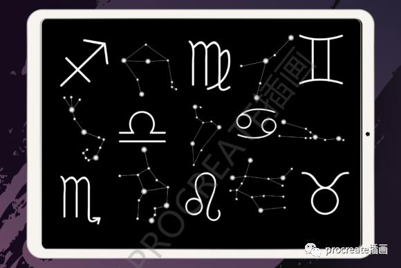 图片[7]-50款宇宙星空几何元素Procreate笔刷【0304】-procreatechahua