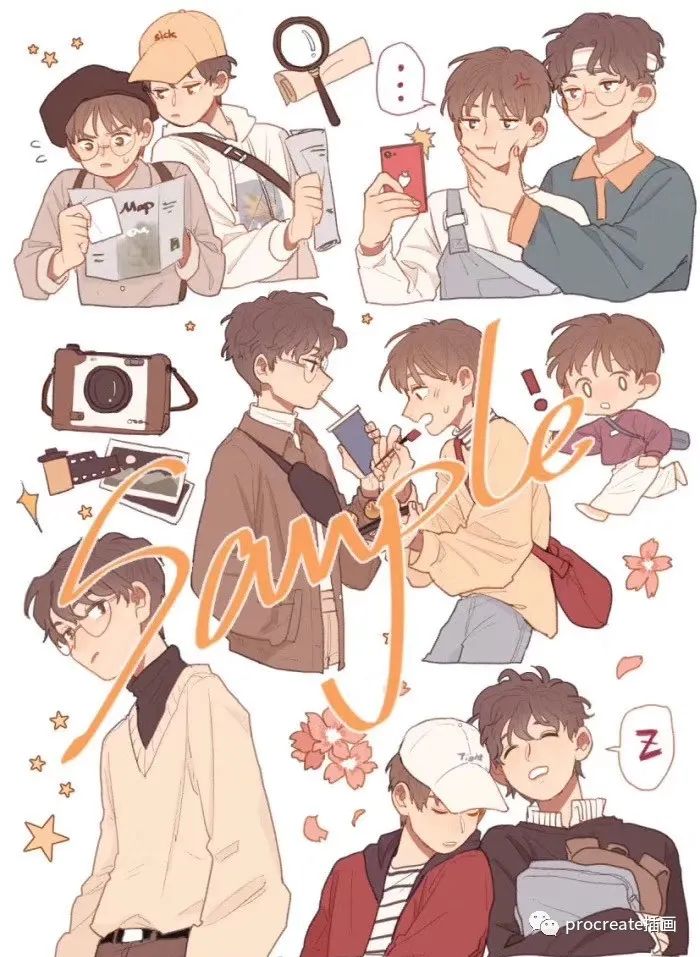 图片[6]-韩系人物插画入门sai教程【0146】-procreatechahua