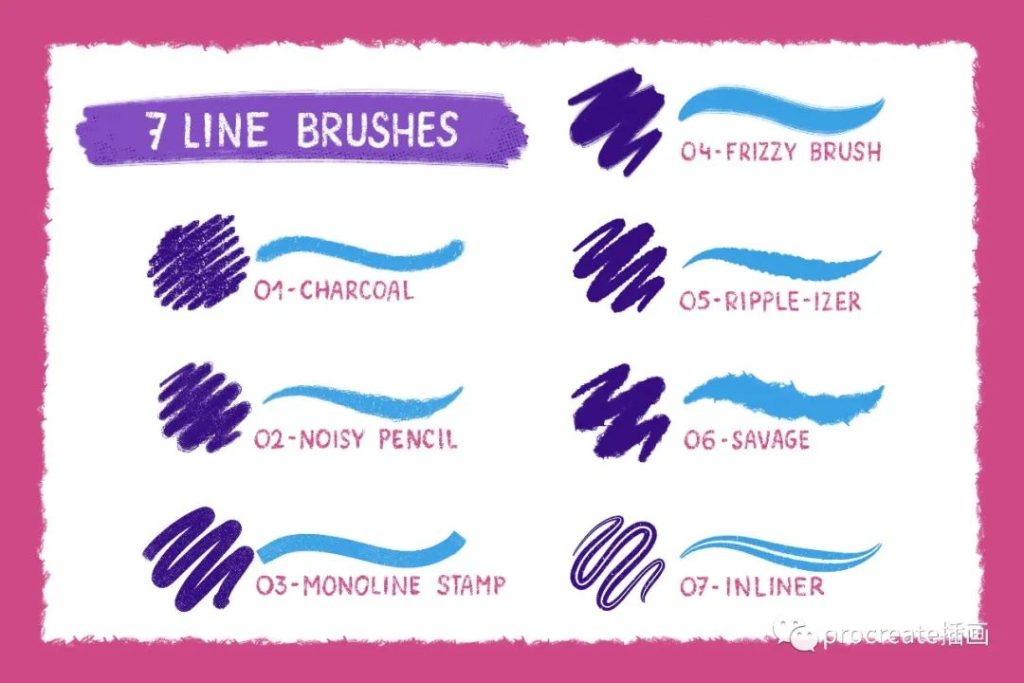 图片[2]-一套Procreate艺术笔刷套装【0228】-procreatechahua