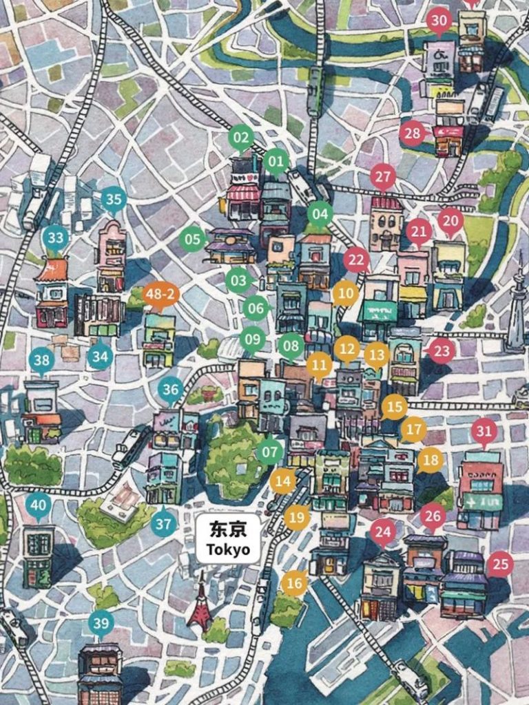 图片[9]-《东京老铺》水彩作品插画集分享【0251】-procreatechahua