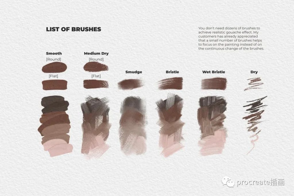 图片[7]-水彩油画厚涂procreate笔刷包+一张油画布纸张纹理procreate文件+使用视频【0279】-procreatechahua
