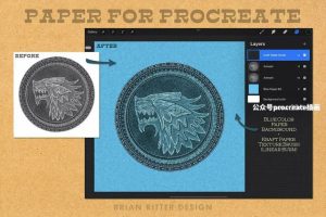 Procreate纸质画笔和Procreate纸质画布素材【0695】-procreatechahua