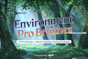 115+自然现象景观图案元素设计的Procreate笔刷【0789】-procreatechahua
