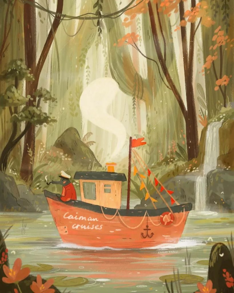 图片[1]-治愈系儿童绘本插画集素材+视频绘制视频【0805】-procreatechahua