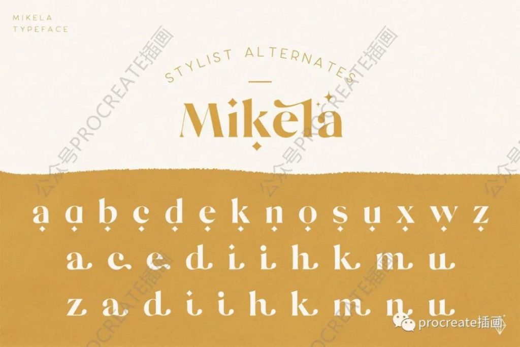 图片[7]-时尚简约高端华丽优雅的Mikela Light英文字体【0451】-procreatechahua