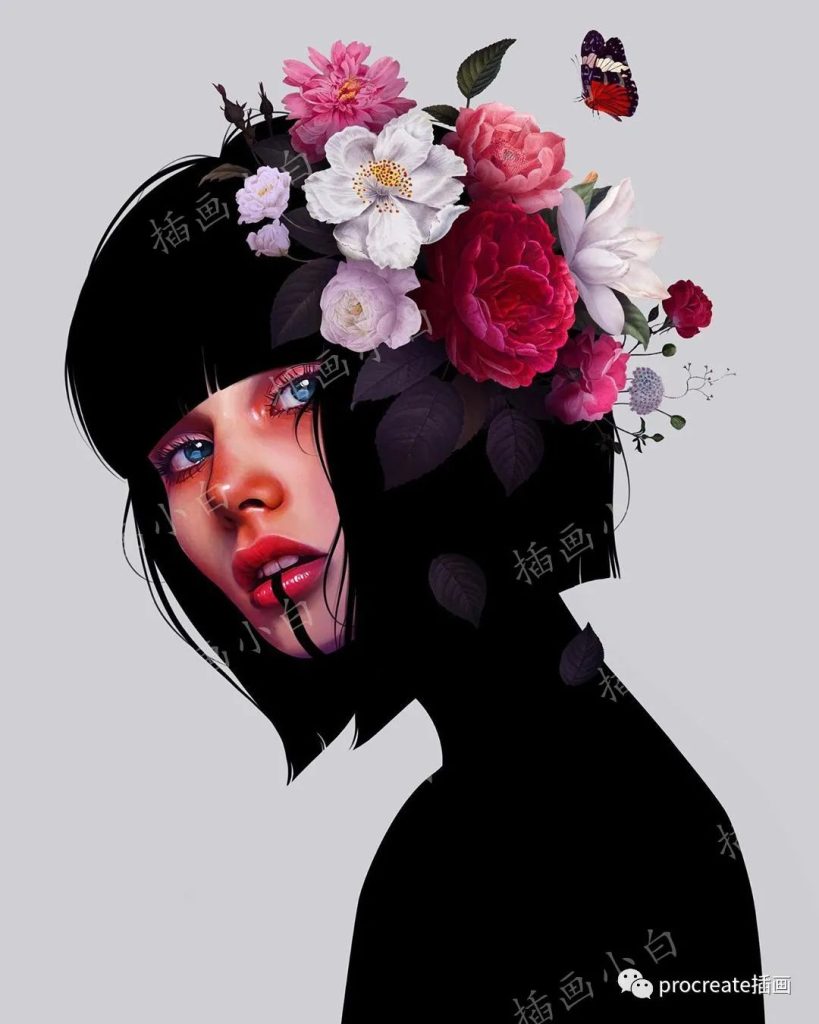 图片[9]-ins大神la-aura的ipad写实人像厚涂绘画笔刷+绘画视频+作品集【0151】-procreatechahua