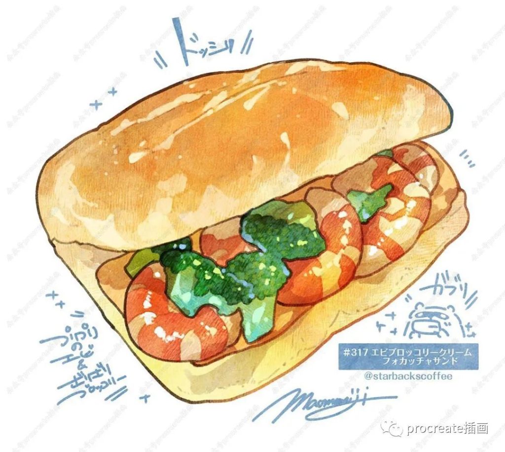 图片[8]-大神制作的水彩手帐美食插画集分享【0253】-procreatechahua