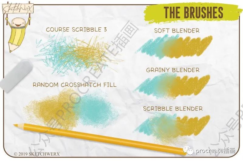 图片[8]-清新彩铅童真插画图片素材200+张+超逼真彩铅质感procreate笔刷+5张纹理纸【0284】-procreatechahua