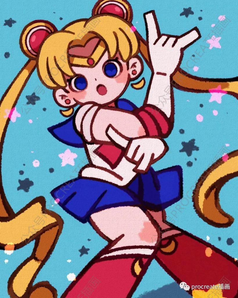 图片[8]-可爱人物头像插画图片临摹素材+可爱漫画procreate笔刷【0288】-procreatechahua