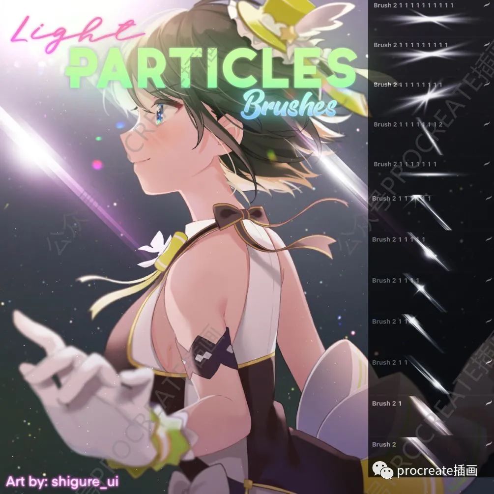 图片[10]-动漫少女插画作品集临摹素材（184张）+6套动漫procreate笔刷【0303】-procreatechahua