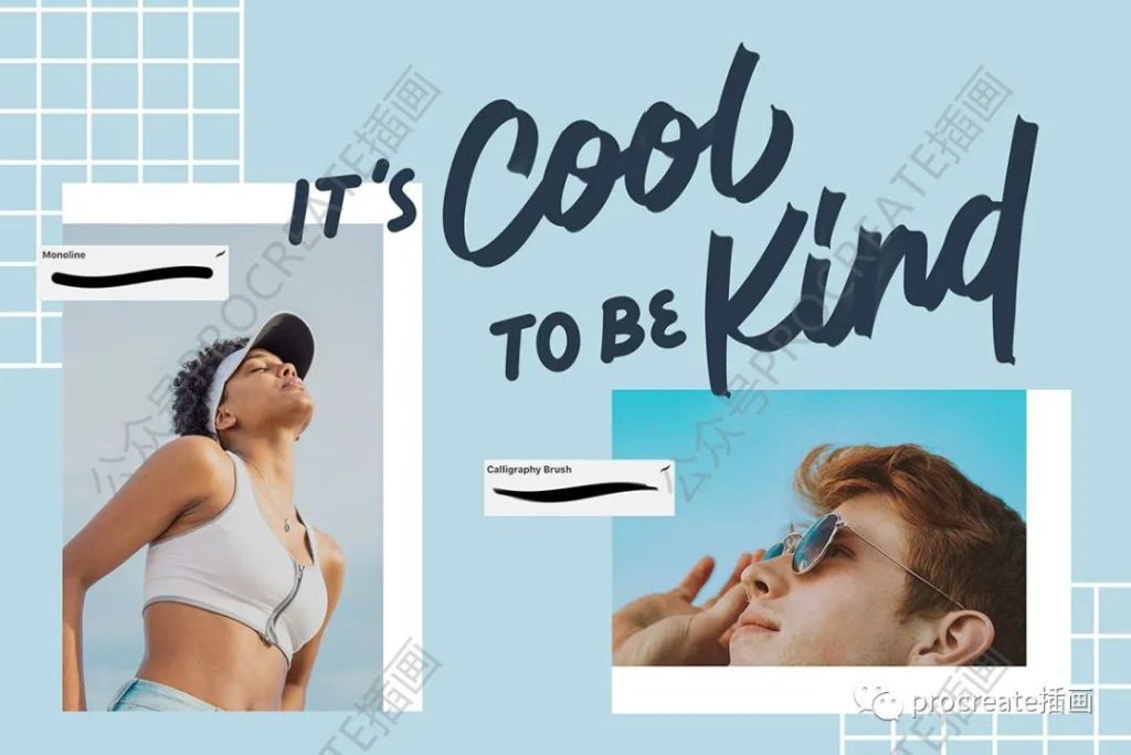 图片[8]-实用的Procreate文字笔刷20款和辅助网格图形【0314】-procreatechahua