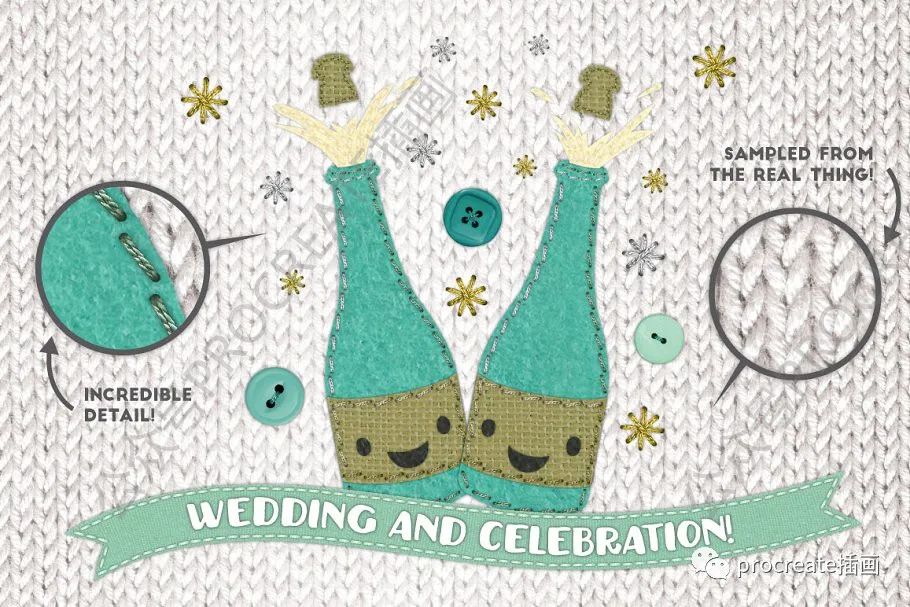 图片[8]-手工缝制效果的AI笔刷【0324】-procreatechahua