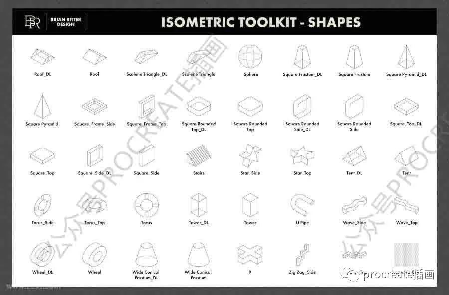 图片[8]-一套320款2.5D图案procreate笔刷【0376】-procreatechahua