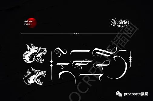 图片[8]-17世纪哥特式优雅艺术感黑体花体衬线英文字体【0398】-procreatechahua