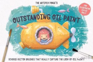 50款ai油漆效果笔刷【0064】-procreatechahua