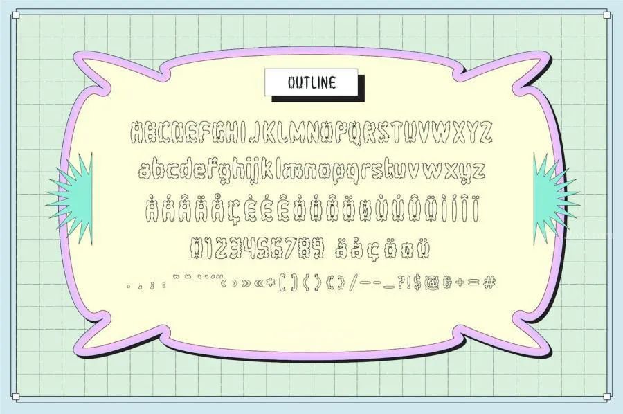 图片[7]-新粗野主义Y2K风格的夸张气泡海报字体设计素材【0733】-procreatechahua