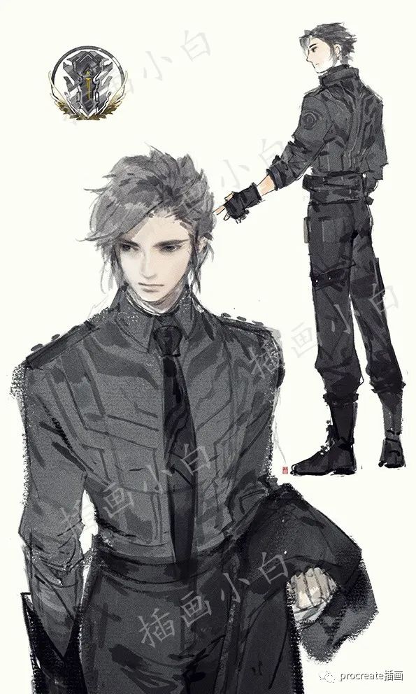 图片[10]-全套ipad复古水墨插画笔刷套装【0125】-procreatechahua