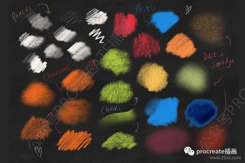 图片[10]-儿童精灵插画集（300+张）+干介质专业木炭和粉笔procreate笔刷38枚【0322】-procreatechahua