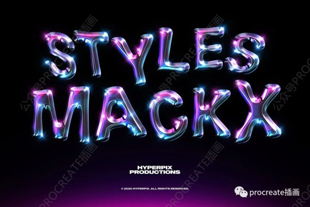 图片[9]-10款金属镀铬文字效果ps图层样式【0365】-procreatechahua