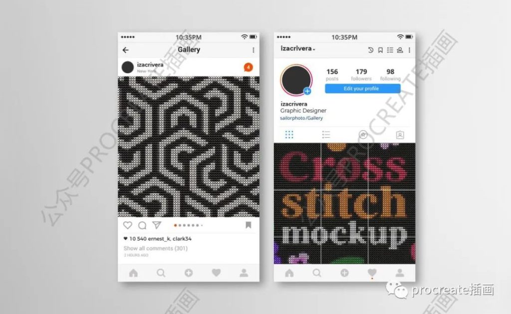 图片[9]-十字绣艺术ps图层样式【0370】-procreatechahua