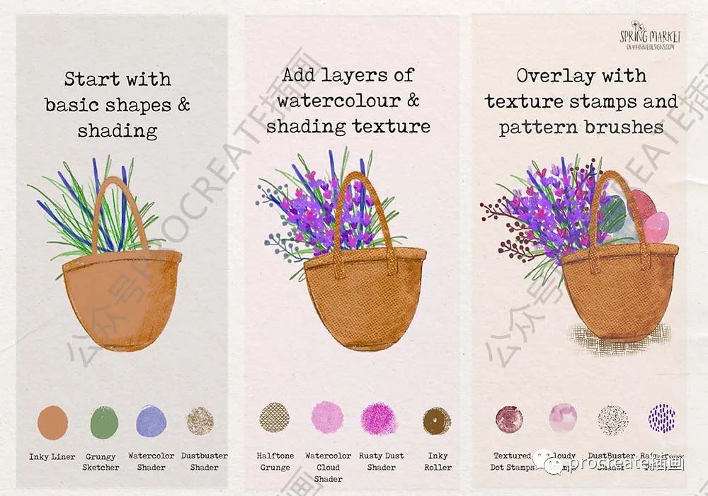 图片[9]-春季绘画纹理Procreate笔刷【0445】-procreatechahua